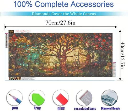 MOMDEDP 5D Tree of Life Diamond Art Kits for Adults,5D Diamond Painting DIY Large Size Diamond Art Diamond Painting Kits for Adult,Round Full Drill Diamonds, Diamond Art Kits for Home Decor 16x28 inch in Kuwait