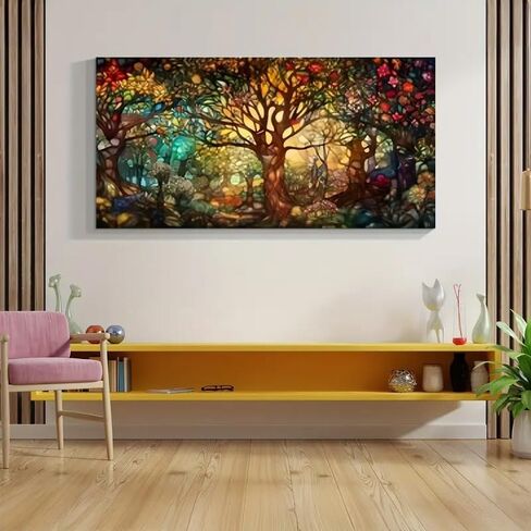 MOMDEDP 5D Tree of Life Diamond Art Kits for Adults,5D Diamond Painting DIY Large Size Diamond Art Diamond Painting Kits for Adult,Round Full Drill Diamonds, Diamond Art Kits for Home Decor 16x28 inch in Kuwait