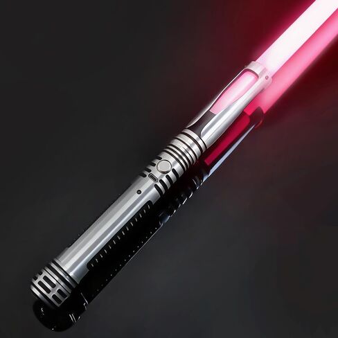 Dueling Lightsaber, Long LED Light Saber Sword with RGB 15 Color FX Sound & Motion Sensor Type-c Rechargeable Lightsabers Toy for Adults Kids Cosplay (43.8inch) in Kuwait