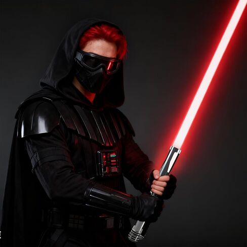 Dueling Lightsaber, Long LED Light Saber Sword with RGB 15 Color FX Sound & Motion Sensor Type-c Rechargeable Lightsabers Toy for Adults Kids Cosplay (43.8inch) in Kuwait