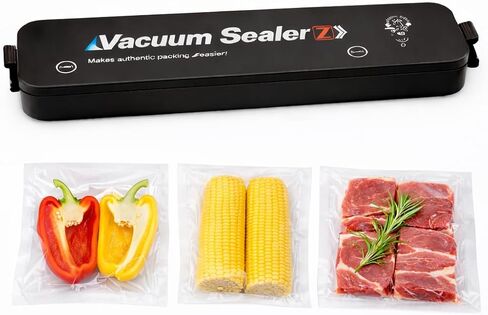 Vacuum Sealer for Food – Keep Food Fresher for Longer, Powerful 60 kPa Vacuum Sealing, Automatic One-Touch Operation, for Dry & Moist Foods, 10 Bags Included in Saudi Arabia