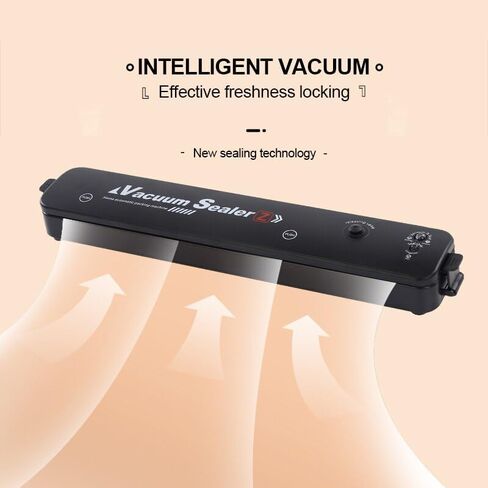 Vacuum Sealer for Food – Keep Food Fresher for Longer, Powerful 60 kPa Vacuum Sealing, Automatic One-Touch Operation, for Dry & Moist Foods, 10 Bags Included in Saudi Arabia