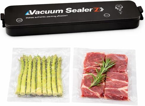 Vacuum Sealer for Food – Keep Food Fresher for Longer, Powerful 60 kPa Vacuum Sealing, Automatic One-Touch Operation, for Dry & Moist Foods, 10 Bags Included in Saudi Arabia