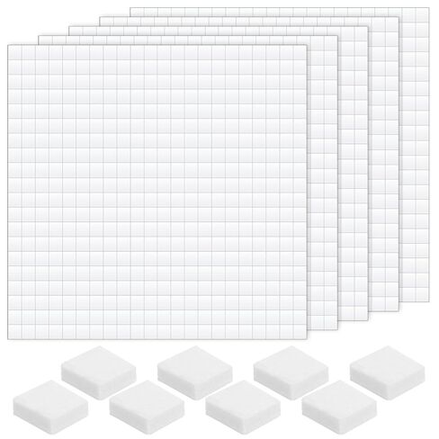 cobee 5 Sheets 2000 Pcs Foam Squares Double Sided Foam Tape, Foams Adhesive Squares, Foams Dots Stickers for Crafts Office Supplies DIY Crafting Scrapbook in Saudi Arabia