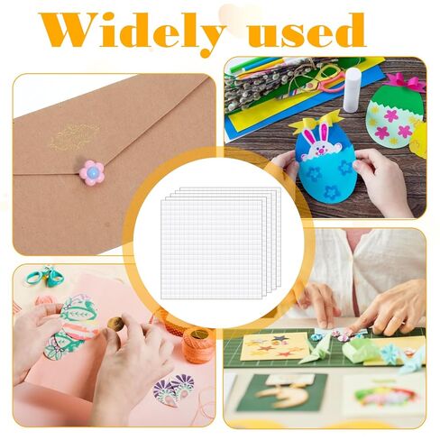cobee 5 Sheets 2000 Pcs Foam Squares Double Sided Foam Tape, Foams Adhesive Squares, Foams Dots Stickers for Crafts Office Supplies DIY Crafting Scrapbook in Saudi Arabia