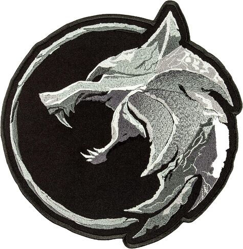 The Wolf Amulet Patch / TV Series and Game Emblem / Embroidered Iron On (3.8" x 3.9") in Saudi Arabia