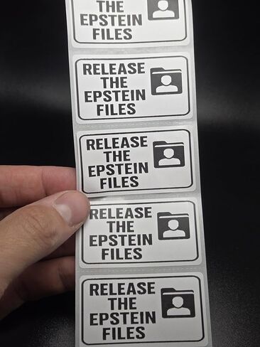 50PCS Release The Epstein Files Stickers Bulk Pack Sticker Labels Diddy Epstein Files in Saudi Arabia
