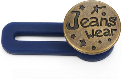 10PCS Adjustable Jean Button Extender Set - No-Sew Waist Expander with Multiple Styles for Jeans & Trousers, Detachable Pants Waist Extender in Saudi Arabia