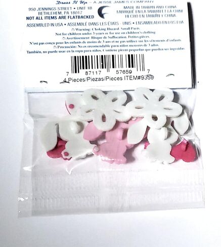 Bunny Love Buttons by Dress It Up Buttons and Embellishments in Saudi Arabia