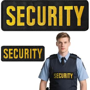 2 Pack Sheriff Patches Hook and Loop System - Sheriff Patch for Vest, Jacket 10.75" x 4"(Black) in Saudi Arabia