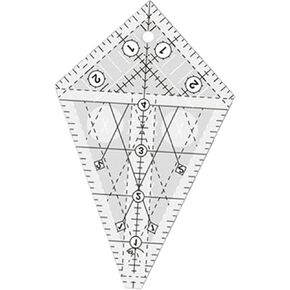 Acrylic Quilting Template Ruler Patchwork Measuring Periwinkle for Supplies, S in Kuwait