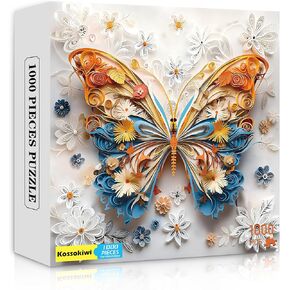 1000 Pcs Butterfly Puzzles for Adults -Challenging Colorful Butterflies Jigsaw Family Wall Art Decor in Saudi Arabia
