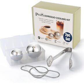 Espresso Cooling Ball, Ice Coffee Ball Reduces Dilution & Bitterness for Smoother Iced Coffee, Extract Chilling Espresso Ball in 40mm and 50mm size, Gift for Coffee Lovers in Saudi Arabia