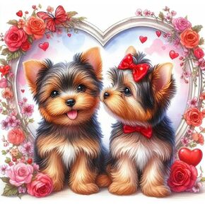 مجموعات الطلاء الماسي من Acudotr للبالغين، مجموعات فنية ماسية خماسية الأبعاد للكلاب للمبتدئين، مجموعات طلاء ماسية كاملة لديكور الحائط المنزلي، 12 × 12 بوصة in Kuwait