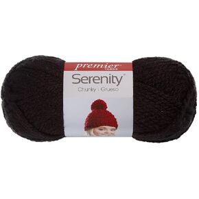 خيوط مكتنزة من Premier Yarns Serenity - Solid-Raven، 3 عبوات in Kuwait