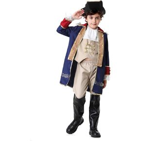 Washington Costume Boys Pilgrim Revolutionary War Patriot Historical Cosplay Halloween 5 Pcs in Kuwait