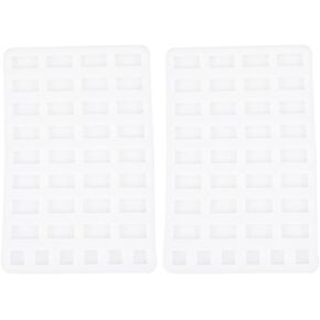 2 قطعة قالب الطوب المصغر قوالب السيليكون للحرف اليدوية أداة صنع الطوب الصغيرة لبناء المناظر الطبيعية لطاولة الرمل وإكسسوارات بيت الدمى ذاتية الصنع in Kuwait