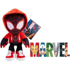 Marvel Plush Character Figure, 8-Inch Super Hero Soft Doll, Collectible Gift for Kids & Fans Ages 3 Years Old & Up - with Collectible Sticker (Miles Morales Spider-Man) in Saudi Arabia