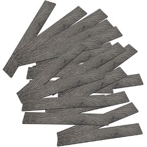 Generic 20 Pieces Dollhouse Flooring Floor Tile,Accessories DIY Peel and Sticky Mini Floor Boards Doll House Furniture, Gray Oak in Kuwait