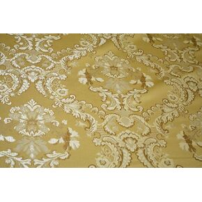 Damask Upholstery and Drapery, Jacquard Fabric Sold by The Yard (Gold) in Saudi Arabia