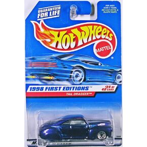Hot Wheels - الإصدارات الأولى لعام 1998 - Tail Drager - أرجواني - Die Cast - رقم 24 من 40 سيارة - المجمع رقم 659 - إصدار محدود - قابل للجمع in Saudi Arabia