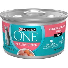 Purina ONE Healthy Kitten Formula Kitten Food 3 oz. Can 017800184250 in Kuwait