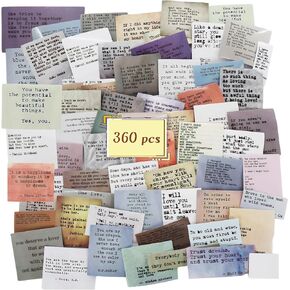 360 Pcs Inspirational Quote Stickers,120 Kinds(3 Pieces of Each),Retro Stickers,Scrapbooking Supplies,Suitable for Diary, Water Bottle,Phone Case,DIY Craft Making in Kuwait