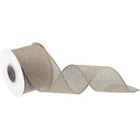 MECCANIXITY Burlap Ribbon Fabric Wired Edge Ribbons Light Blue 1-1/2 Inch x 5 Yard Wired Ribbon for Gift Wrapping, Bow, Wreath, Christmas Tree, Flower Bouquet, with Roller in Saudi Arabia