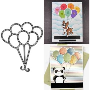 Bunches of Balloons Metal Cutting Dies for Card Making, Paper Embossing Die Cuts Kit Templates Supplies, Photo Frame Album DIY Scrapbooking Stencils Sets in Kuwait