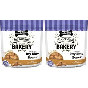حلوى مقرمشة للكلاب من ثري دوج بيكري ايتي بيتي بونز، بالجبنة، 32 اونصة in Kuwait