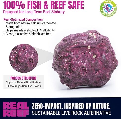 10 قطع صغيرة من Frag Rock (1-2 بوصة) - صخور حية اصطناعية آمنة للشعاب المرجانية لكسر المرجان، وتركيب القابس وتظليل الشعاب المرجانية، وحوامل شظايا طبيعية بلون مرجاني in Kuwait