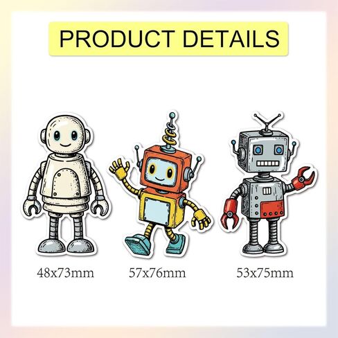 GLOBLELAND Cute Robot Clear Stamps and Metal Die Cuts Funny Robot Transparent Stamp Gear Heart Cutting Dies for Card Making Embossing Scrapbooking in Saudi Arabia