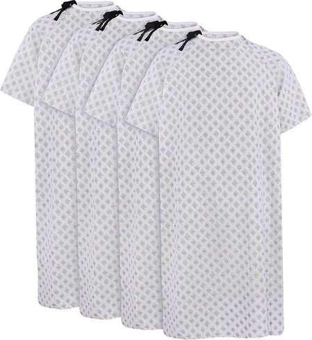Utopia Care 6 Pack Patient Gowns, Unisex Hospital Gown, Back Tie, 45" Long & 61" Wide, Comfortably Fits Sizes up to 2XL in Saudi Arabia