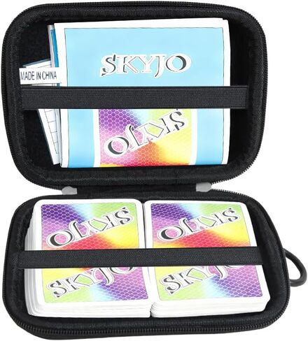 حافظة Anleo صلبة للسفر للعبة بطاقات SKYJO Fun (حافظة فقط) (أسود) in Saudi Arabia