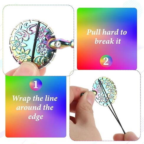 2 PCS Yarn Cutter Pendants Thread Cutter Pendants, Vintage Metal Yarn Cutters Thread Snips Round Floral Design Craft Cutting Tools Sewing Scissors for DIY Sewing and Knitting (Dazzle Color) in Saudi Arabia