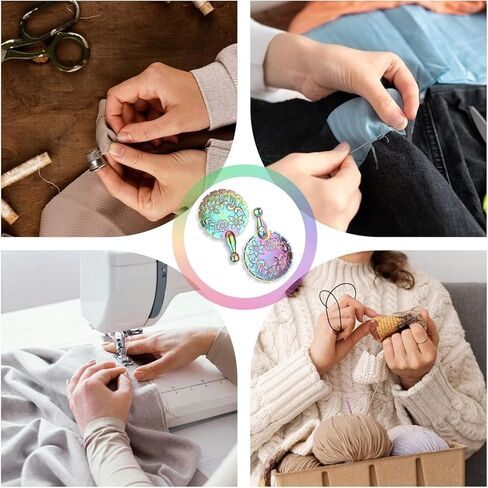 2 PCS Yarn Cutter Pendants Thread Cutter Pendants, Vintage Metal Yarn Cutters Thread Snips Round Floral Design Craft Cutting Tools Sewing Scissors for DIY Sewing and Knitting (Dazzle Color) in Saudi Arabia