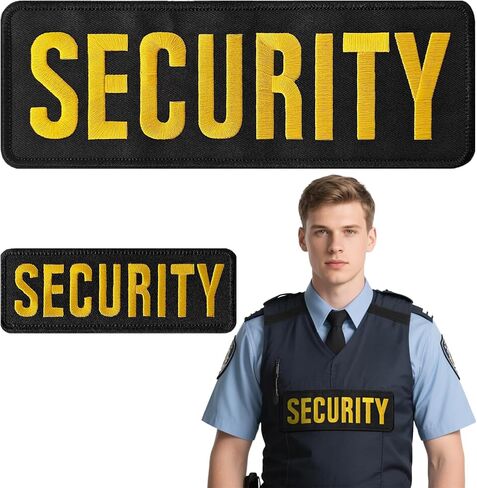 2 Pack Sheriff Patches Hook and Loop System - Sheriff Patch for Vest, Jacket 10.75" x 4"(Black) in Saudi Arabia
