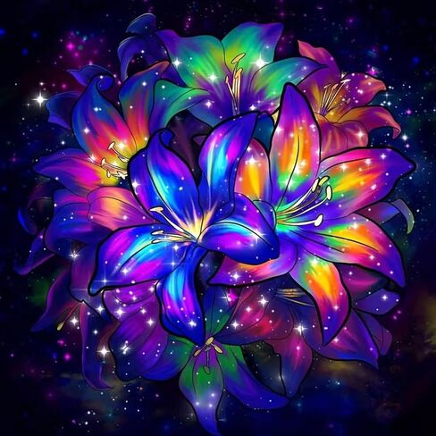 KTHOFCY 5D DIY Floral Flower Diamond Painting Kits for Adults,Flowers Bloom Wealth Full Drill Embroidery Cross Stitch Crystal Rhinestone Paintings Arts Wall Decor Painting Dots Kits 11.8X11.8 inch in Saudi Arabia