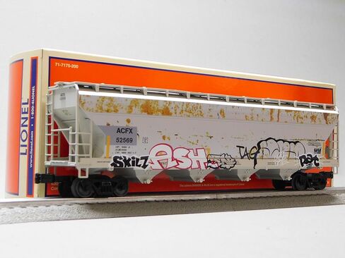 ليونيل ACFX ACF 4 Bay Graffiti Covered Hopper #52569 O Gauge Train CAR 2542131 in Saudi Arabia