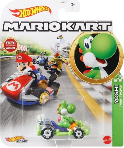 Hot Wheels Mario Kart Die‑Cast Car Bundle – 6‑Pack with Mario, Luigi, Yoshi, Toad, Bowser, & Wario | 1:64 Scale, Display-Ready GBG25-957G in Saudi Arabia