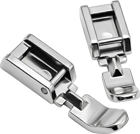 قدم ضغط بسحاب لقفل ساق منخفضة على المغني، Brother، Janome، Juki، Babylock، Elna، Kenmore، White، Necchi، Simplicity، Euro-Pro، New Home، آلات الخياطة (قطعتان بسحاب القدم) in Kuwait