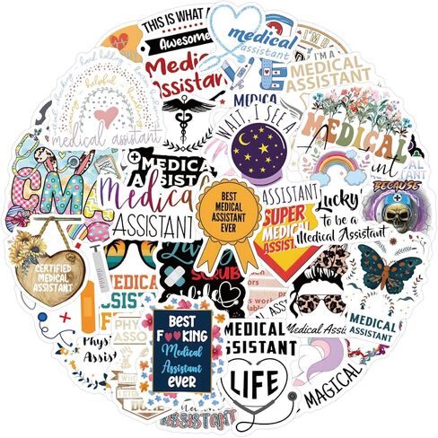 54 Pcs Neuron Stickers, Science Brain Cell Themed Stickers with Sizes 1.3-3 Inches, Waterproof Vinyl Stickers for Laptop Water Bottle Notebook, Educational Sticker for Science Lovers Kids Adults in Kuwait