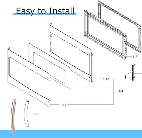 Microwave Handle DE94-02933A Compatible with Samsung Microwave Door Handle Replacement Parts with 2 Screws ME16A4021AS ME21R7051SS ME17R7021ES in Saudi Arabia