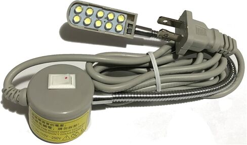 item4ever Magnetic Mounting Base Flexible Gooseneck Lamp 10 LED Light for Home or Sewing Machine in Saudi Arabia