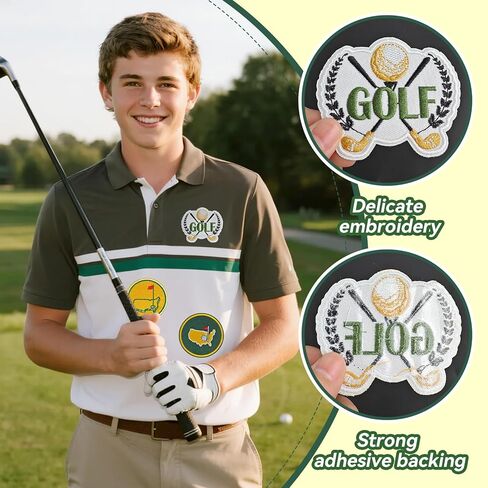 Golf Patch, Golf Iron on Patches for Hats, Shirt, Jacket Bag, Sport Decal Gift in Saudi Arabia