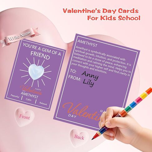 36 حزمة من هدايا عيد الحب للأطفال، وبطاقات عيد الحب مع أحجار كريمة كريستالية على شكل قلب لتبادل الفصول المدرسية، وهدايا حفلات عيد الحب وحشو حقائب الهدايا للفتيات والفتيان الذين تتراوح أعمارهم بين 4 و12 عامًا in Kuwait