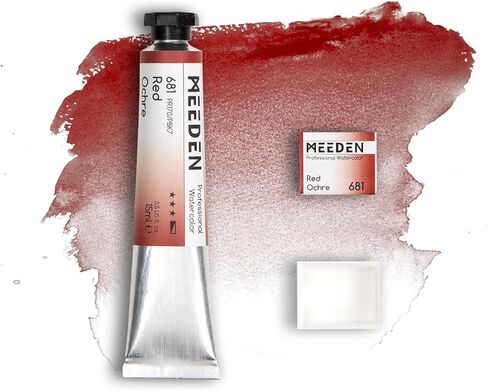 MEEDEN Professional Artist Watercolor Paint: Payne's Grey - 15ml/0.5oz Water Color Tube, Semi-Moist Pigment Half Pan and Empty Matching Half Pan for Artists Pros in Saudi Arabia