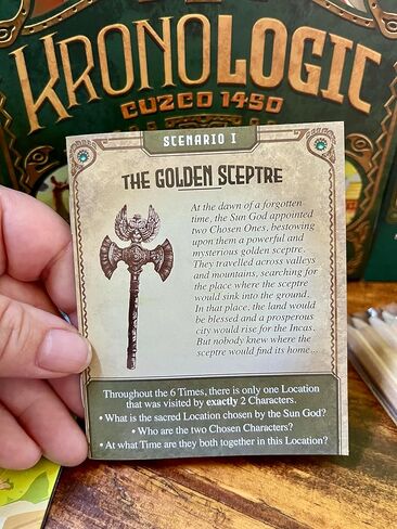 Kronologic: Cuzco 1450 | Mystery Detective Game for Kids, Teens & Adults | Solve The Unexplained Mysteries Plaguing 1450s Peru | Competitive or Solo Deductive Game | Ages 10+ | 1-4 Players | 30 Min in Saudi Arabia