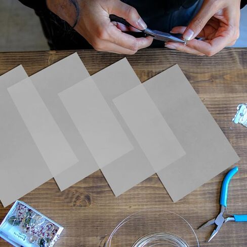 6 قطع من أوراق SEWACC المتوهجة في الظلام المنكمشة بالحرارة، أوراق حرفية لامعة قابلة للانكماش مقاس 7.86 × 5.70 بوصة، ورق منكمش بلاستيكي للفنون والحرف اليدوية in Kuwait