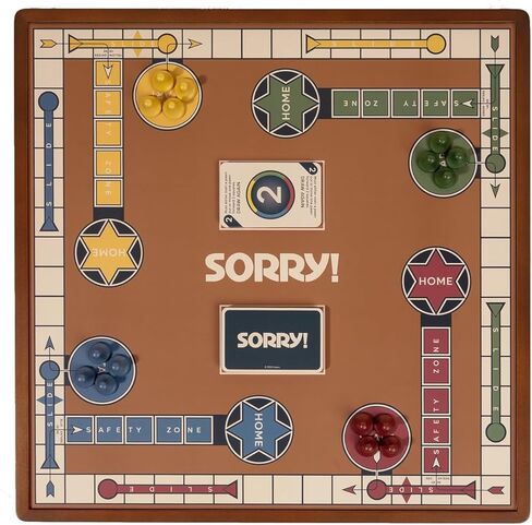 مجموعة ألعاب متميزة 3 في 1 من WS Game Company، مونوبولي، آسف!، منقلة مع لوح خشبي قابل للعكس، وحدة تخزين مدمجة، ألعاب لوحية لليالي العائلة والأطفال والكبار in Saudi Arabia